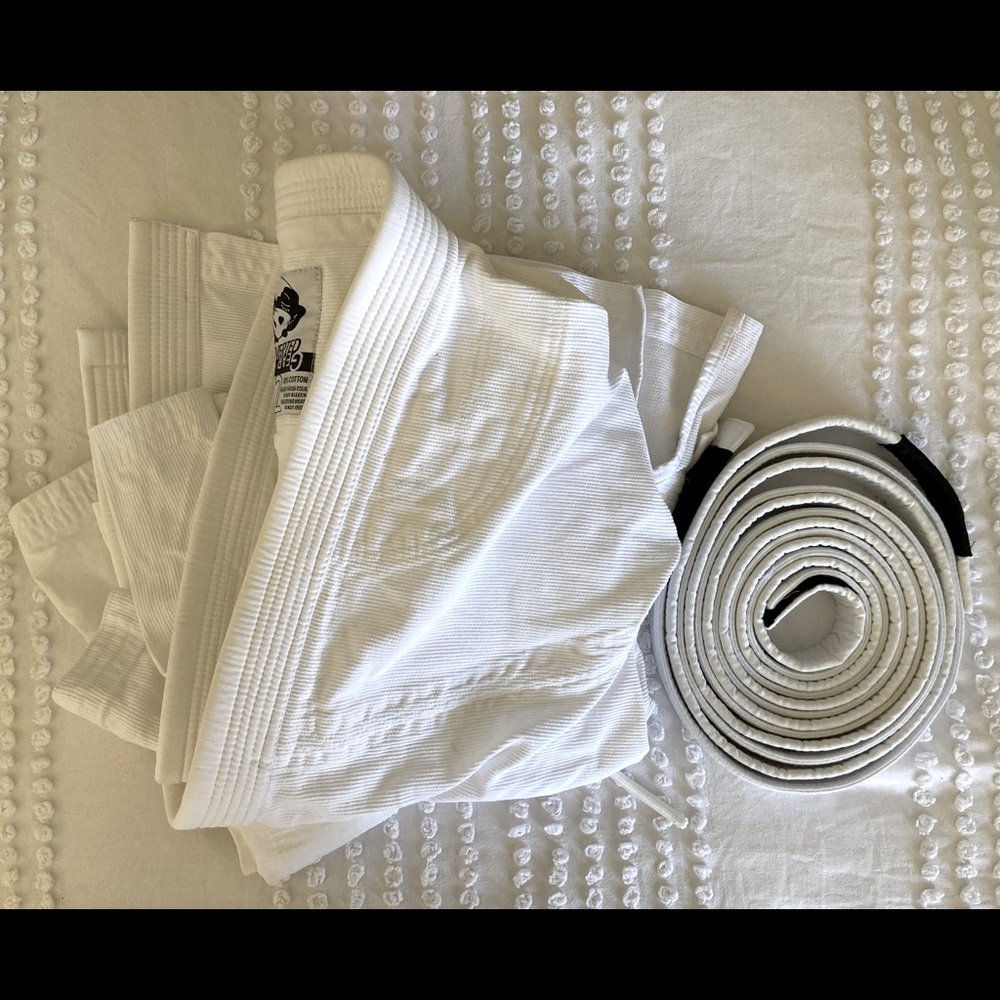 Martial arts gi, white, size A2
